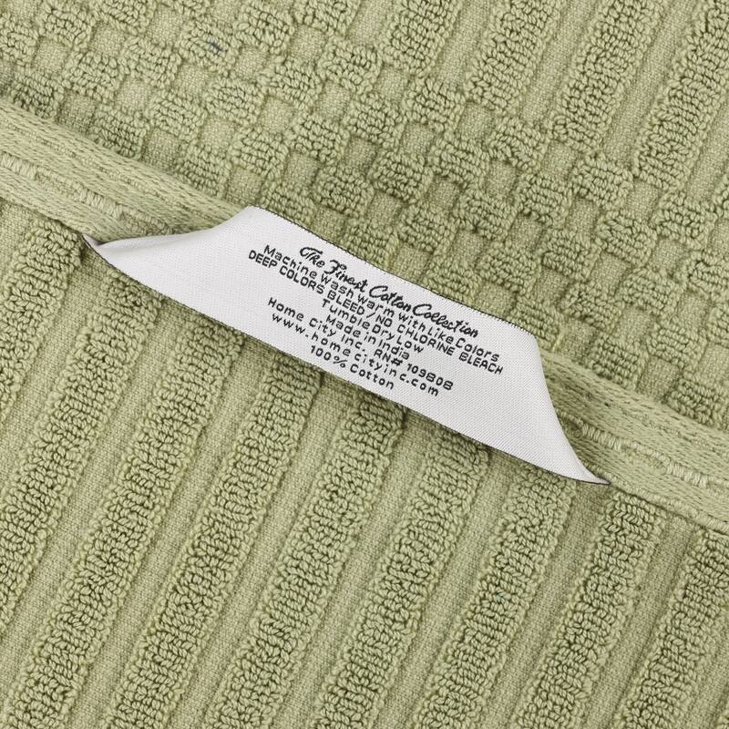 Superior Soho Ribbed Cotton Bath Towel Set of 2