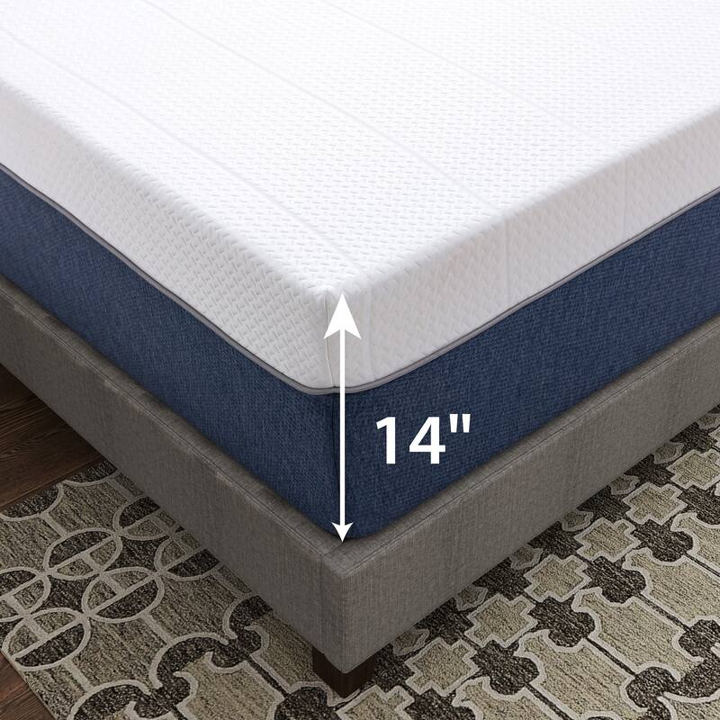 Haven 14 Inch Medium Gel Memory Foam Mattress