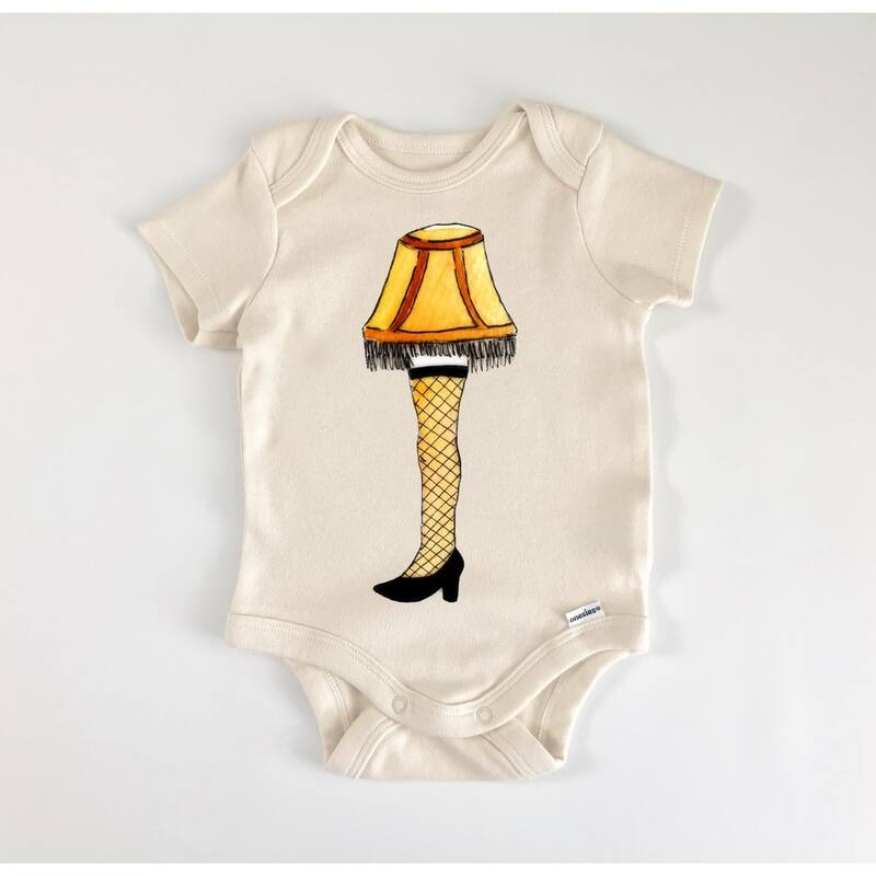 Leg Lamp Alone - Baby Boy Girl Clothes Infant Bodysuit Funny Cute Newborn - White - 3-6M