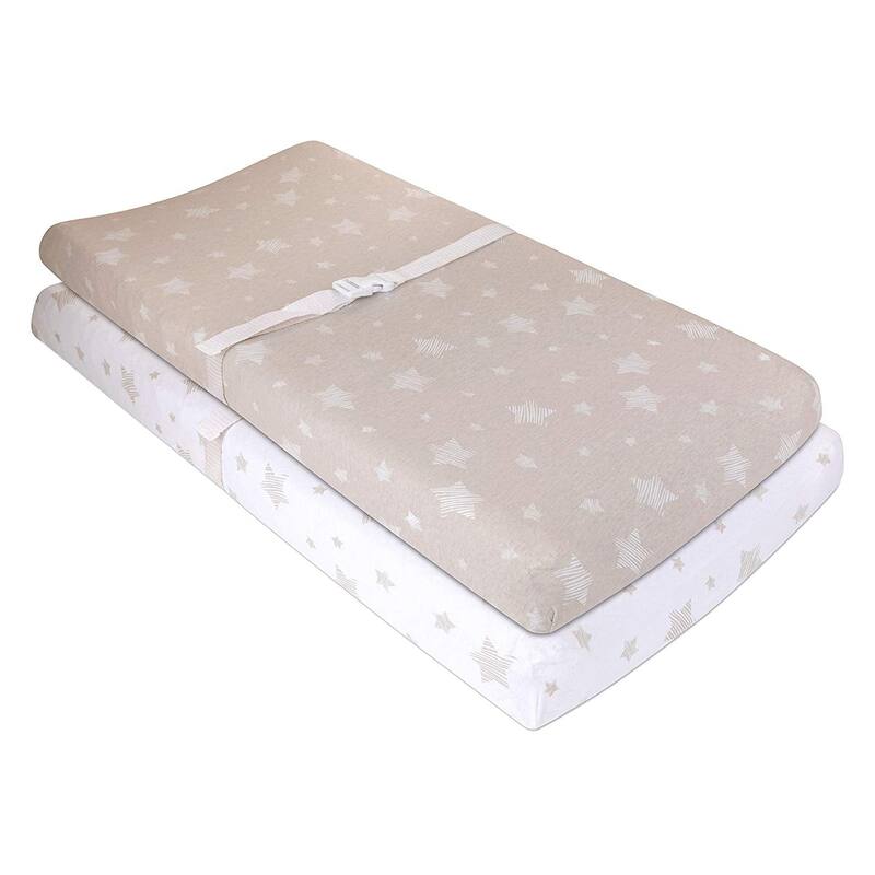 Ely's & Co. Baby Fitted Changing Pad Cover - Cradle Sheet Set - 2 Pack - 32" x 16"