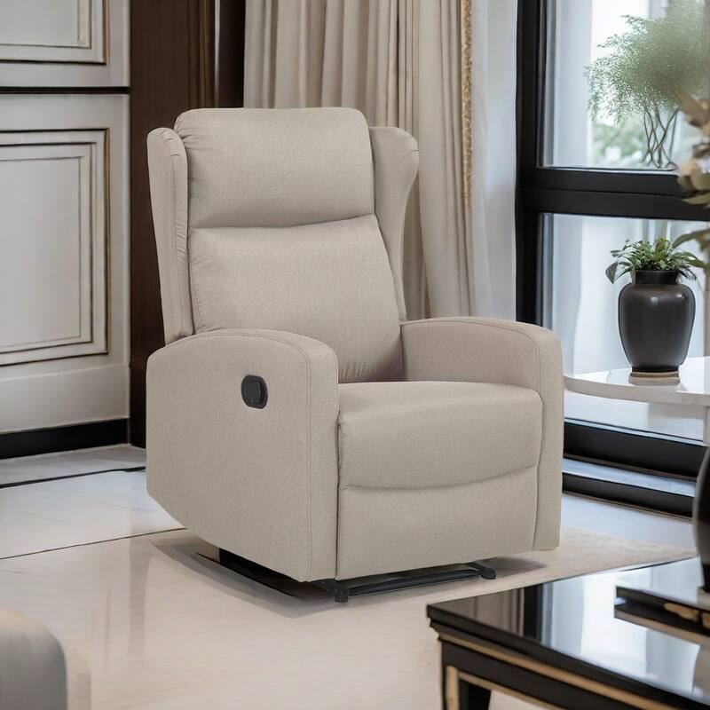 Rocking Recliner Chair,Adjustable Recliner Sofa with Lumbar Support,Classic Recliner Chair with Comfortable Arm and Back Sofa