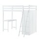preview thumbnail 29 of 29, Eye-catching Design Twin Size Loft Bed with Wardrobe and Desk and Shelves,Multi-Functional Children's Bed