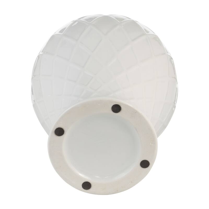 Sagebrook Home Gold Accented Glam Ginger Jar with Lid