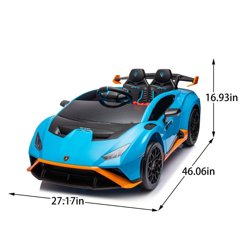 24V Licensed Lamborghini Ride-On Car for Kids with Drift Mode,Electric Toy Vehicle
