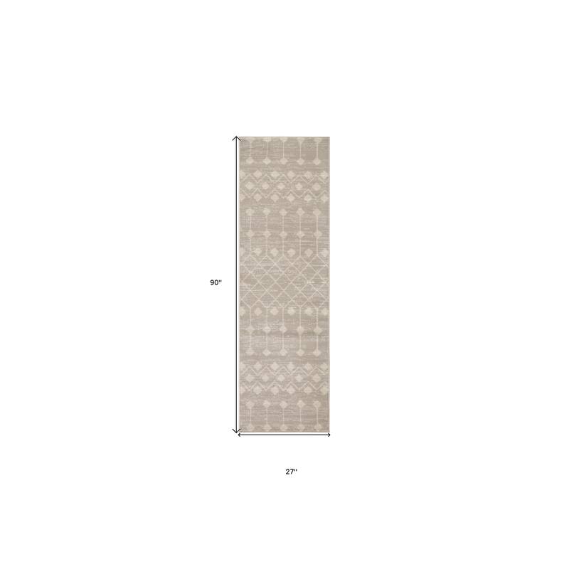 Mama Power Loomed Area Rug By HomeRoots - 90' X '27' X '0.5