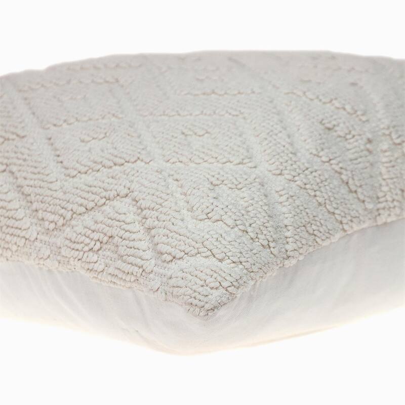 Jacquard Diamond Pattern Decorative Navy Throw Pillow