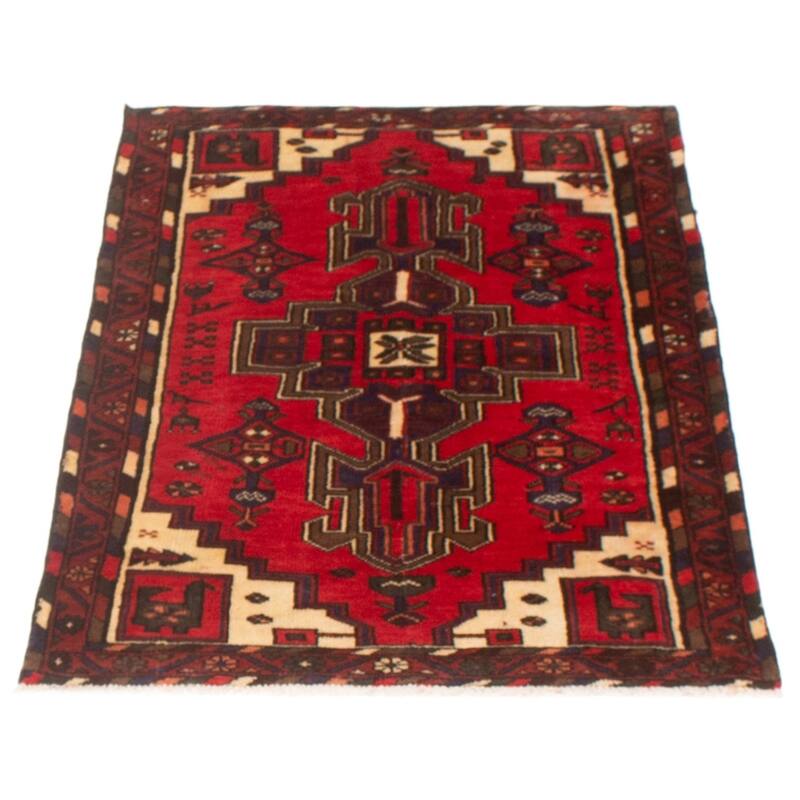 ECARPETGALLERY Hand-knotted Andelz Red Wool Rug - 3'1 x 4'9