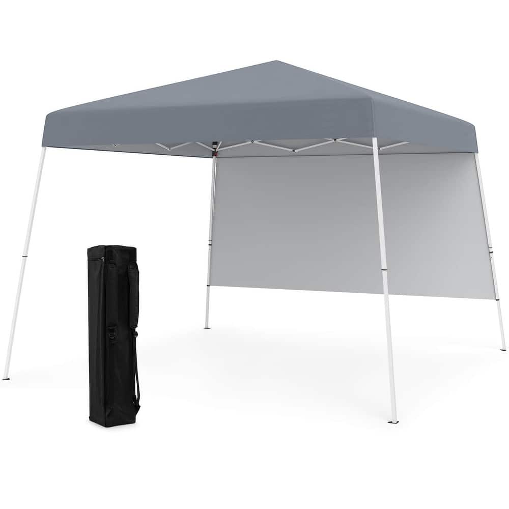 Costway 10 X 10FT Pop up Canopy Tent with 1 Sidewall, Portable - See Details