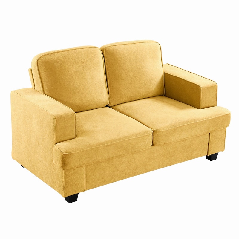 Modern Velvet Loveseat
