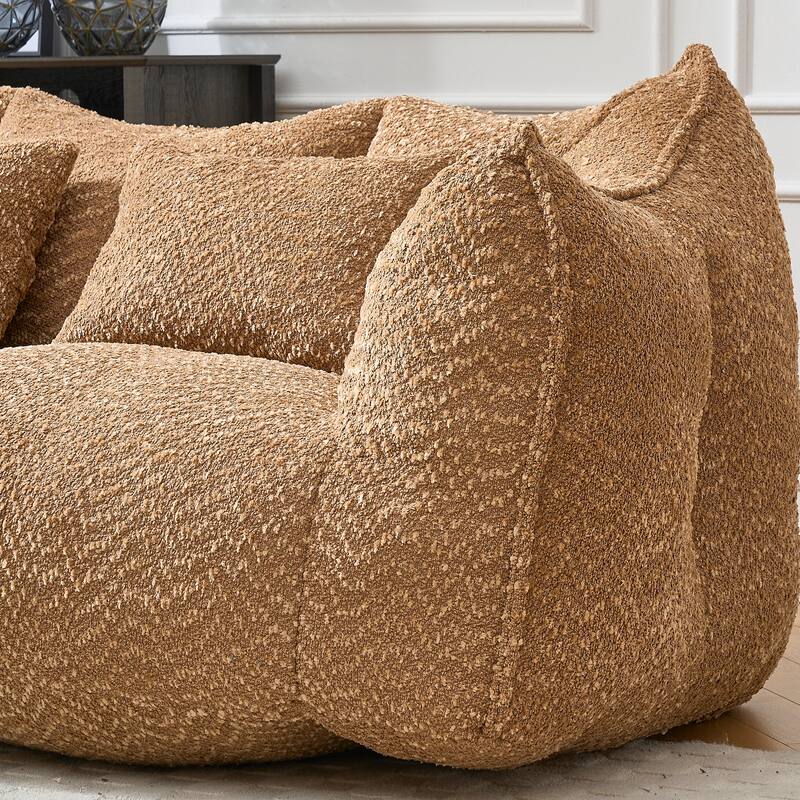 Beanbag Chair with High Resilience Foam Core. The Square Recliner Sofa Is Ideal for Family Members And Friends Engaged in Games