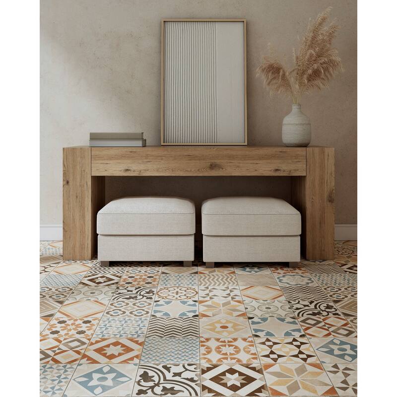 Seville 8 in. x 8 in. Sepia Matte Porcelain Wall and Floor Tile