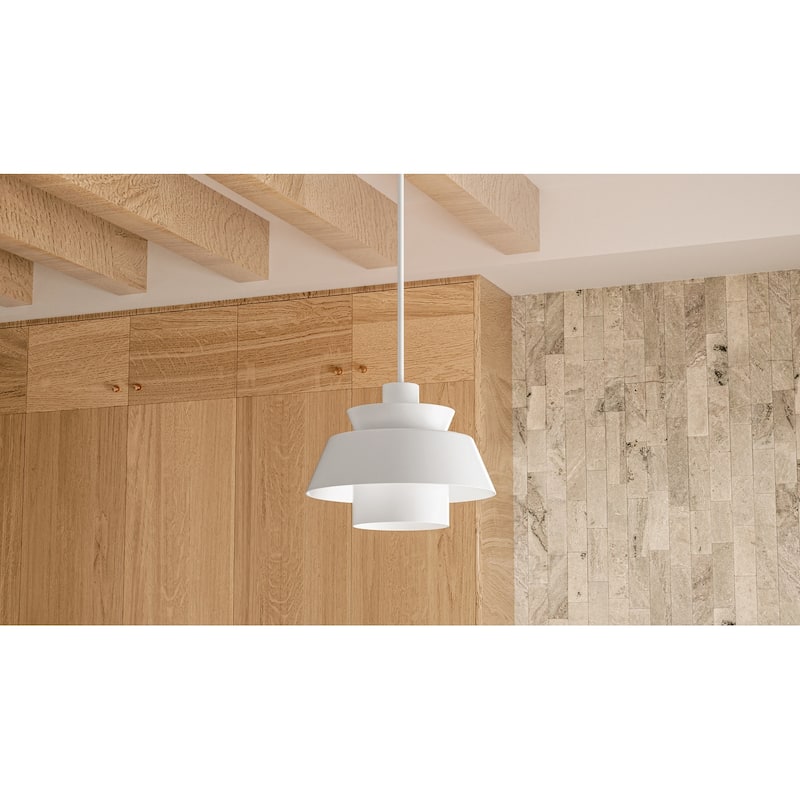 Lumi 1-Light Matte White Pendant