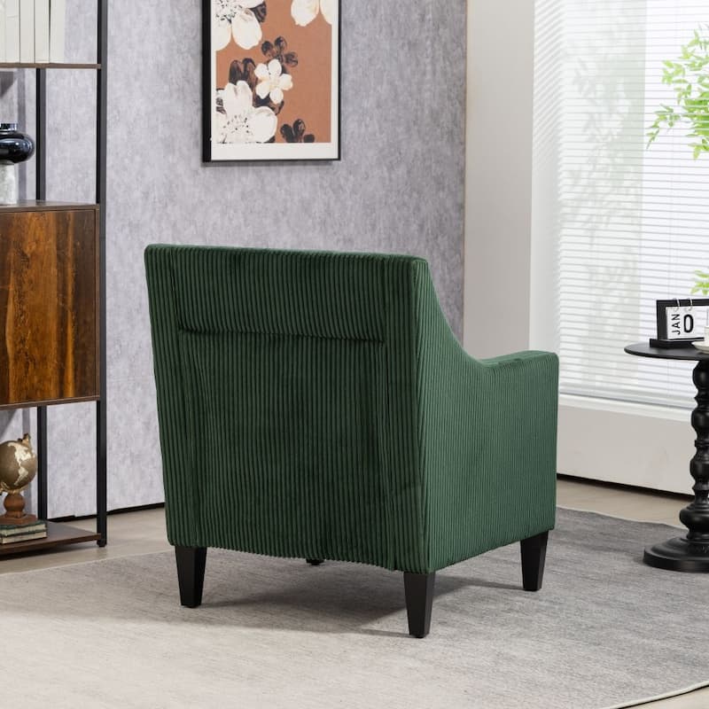 Modern Corduroy Upholstered Accent Chair Bed Bath & Beyond 41310782