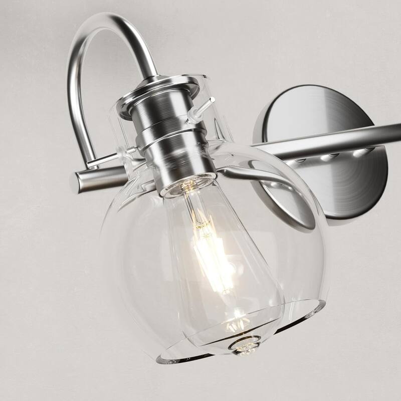 Modern Vanity Light with Clear Glass Globes in 2/3/4 Lights