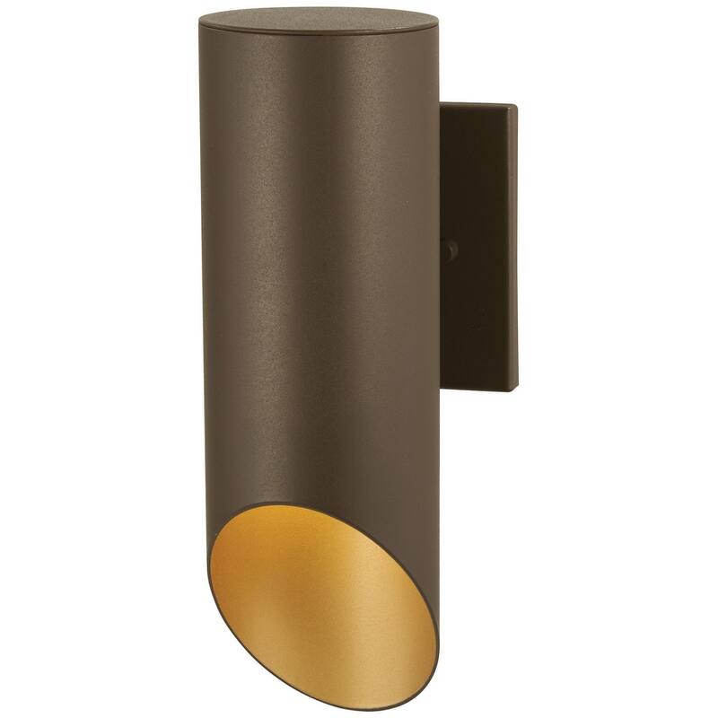 The Great Outdoors Pineview Slope Single Light 12-1/2" Tall Outdoor - Sand Bronze / Gold