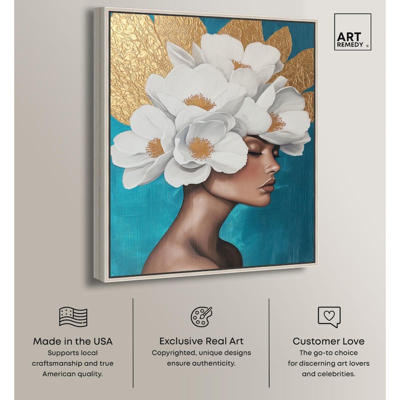 Floral Goddess I Canvas by Art Remedy
