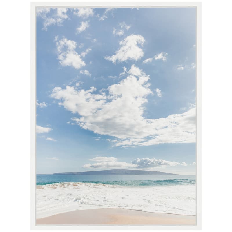 Kate and Laurel Sylvie Beach Framed Canvas by Alicia Abla