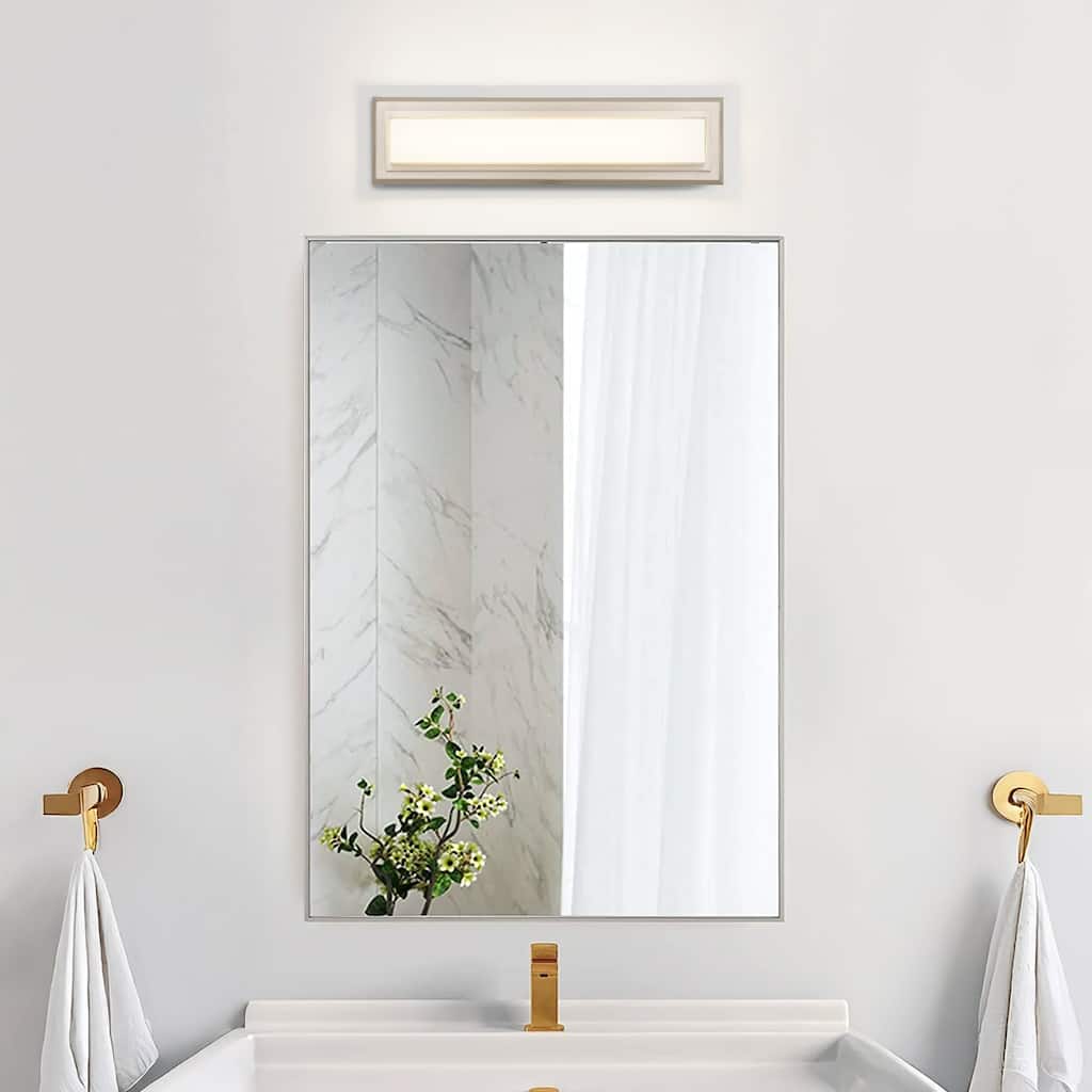Purity 18" Brushed Nickel LED Bathroom Vanity Light