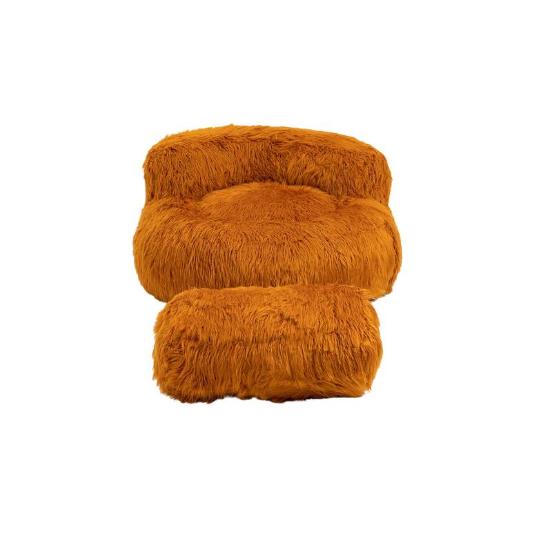 Bean Bag Chair,Floor Sofa with Handle,Accent Sofa Chair with Ottoman for Gaming Reading Relaxing