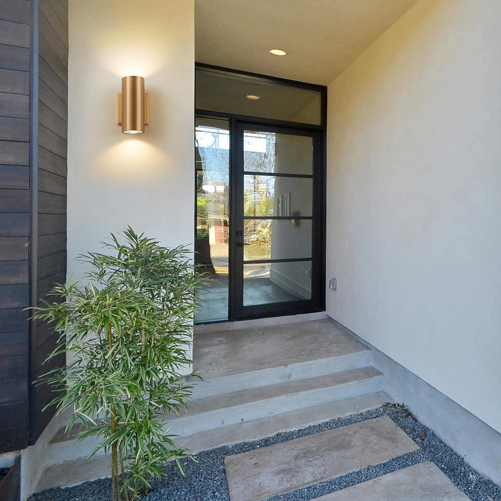 2 - Light Modern Industrial LED Outdoor Wall Sconce