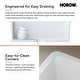 preview thumbnail 7 of 14, MorningGlow 33 in. Undermount/Drop-In Single Bowl White Fireclay Workstation Kitchen Sink with Accessories