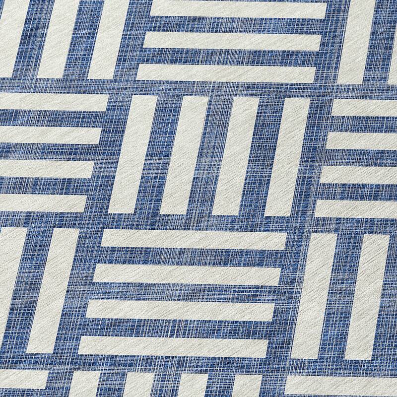 HomeRoots Geometric Transitional Rectangle Outdoor Rug