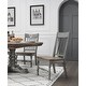 preview thumbnail 4 of 3, Somette Weston Aged Bluish Grey with cream rub through Dining Chairs - Set of 2