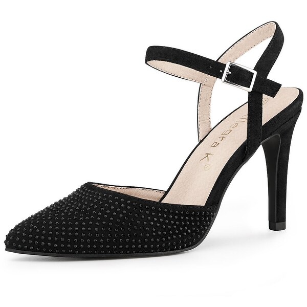 slingback ankle strap heels