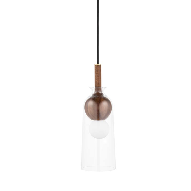 Carbon Loft Bonnevie 1-light Pendant with Clear Glass
