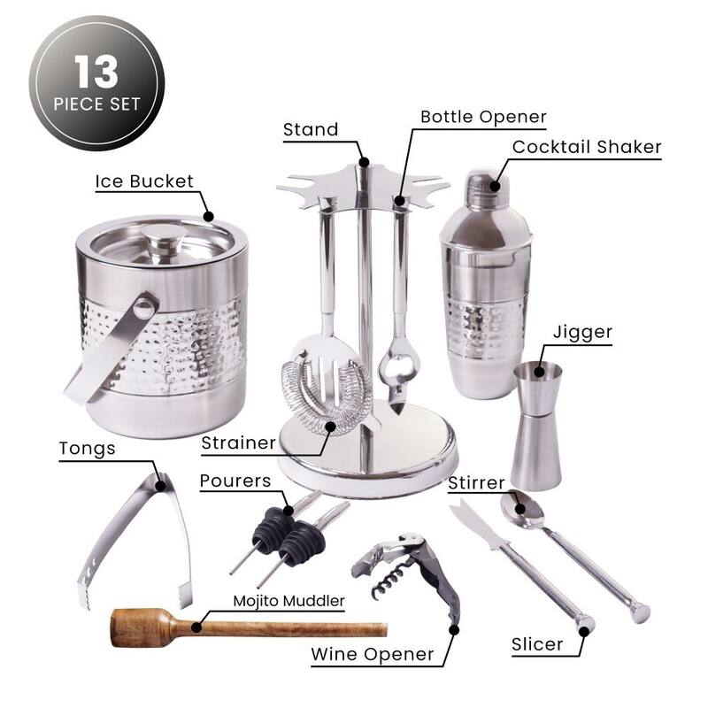 Professional Grade Barware Tool Gift Set Bartender Kit Drink Making Tools - Various Sizes Available