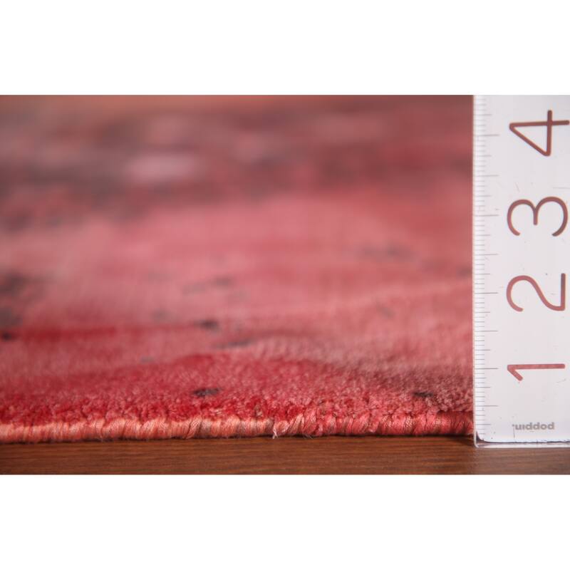 All-Over Abstract Modern Area Rug Handmade Wool Carpet - 5'0"x 8'1"