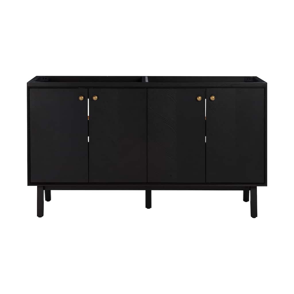 Avanity Adele 60 in. Vanity Only in Black Oak finish