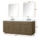 preview thumbnail 64 of 119, Lexora Abbey Bath Vanity and Carrara Marble Top