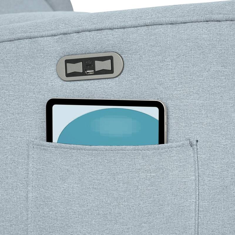 Madison Park Candace Power Recliner 3-in-1 with Swivel, Glider, USB Ports