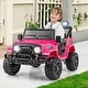 preview thumbnail 23 of 36, Gymax 12V Kids Ride on Truck Car w/Remote Control Threaded Wheels 3