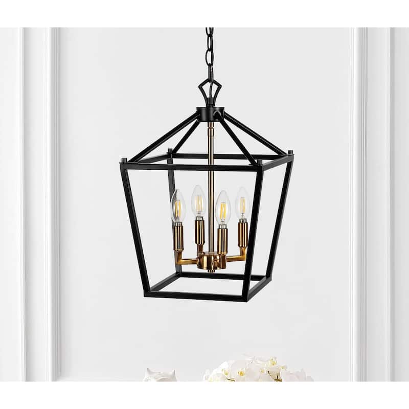Marion Lantern Metal LED Pendant, by JONATHAN Y