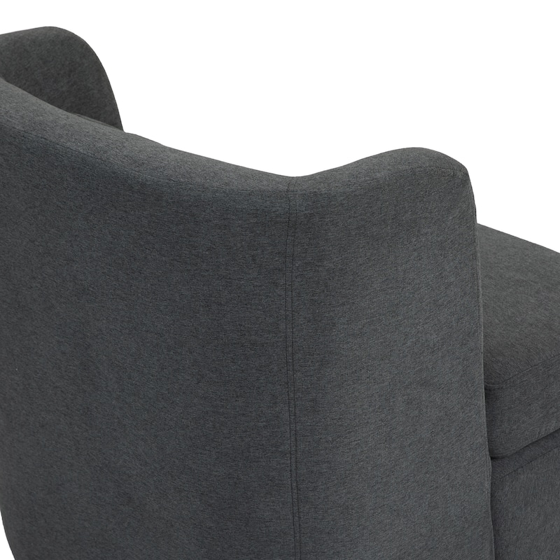 Swivel Accent chairs With Boucle Linen Fabric Set of 2