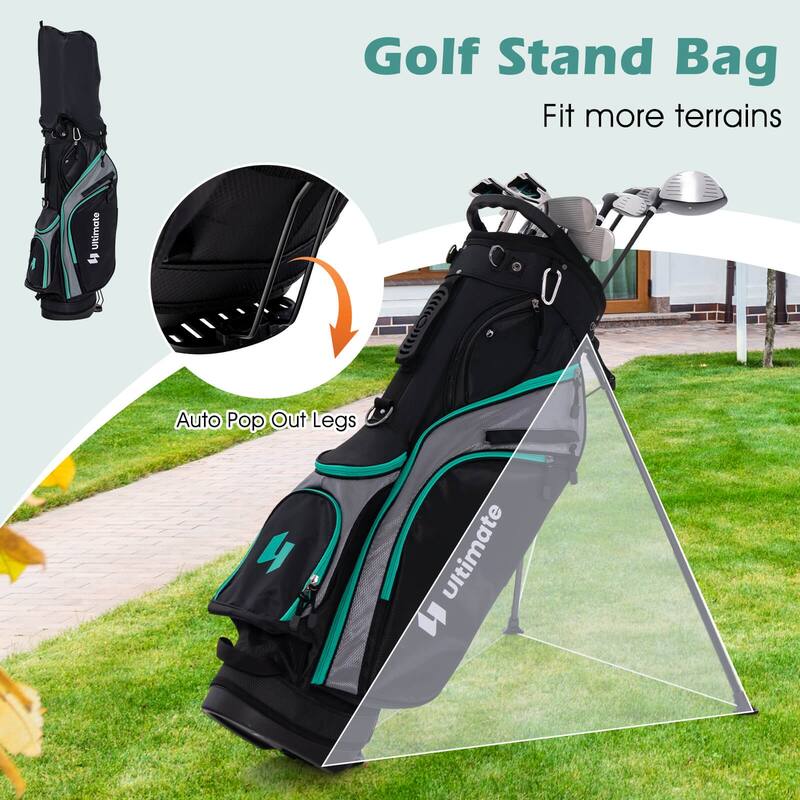 Ultimate Men's Complete Golf Club Set Golf Club Package Set incl 460CC - See Details