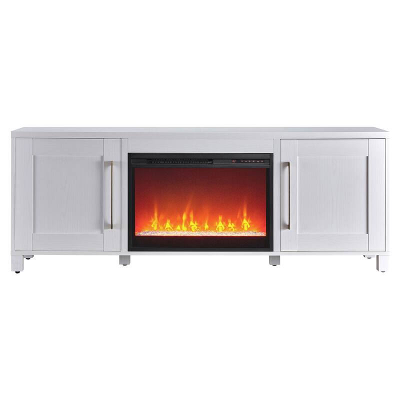 Chabot TV Stand with Crystal Fireplace