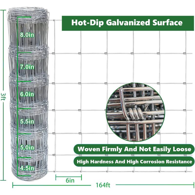 Heavy-Duty Farm Fence for Cattle, Hog, & Livestock Enclosures