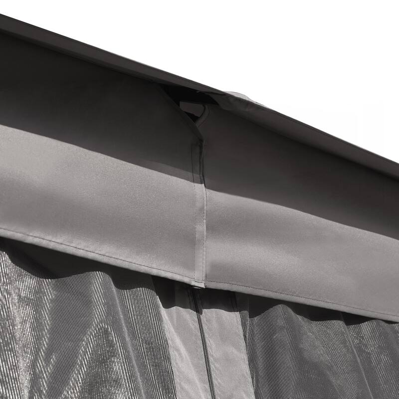 10x12 Outdoor Gazebo Tent with Double Roofs