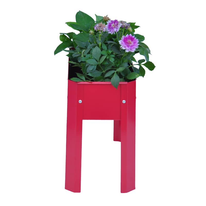 Outdoor Elevated Garden Bed for Flowers and Vegetables with Drainage Hole
