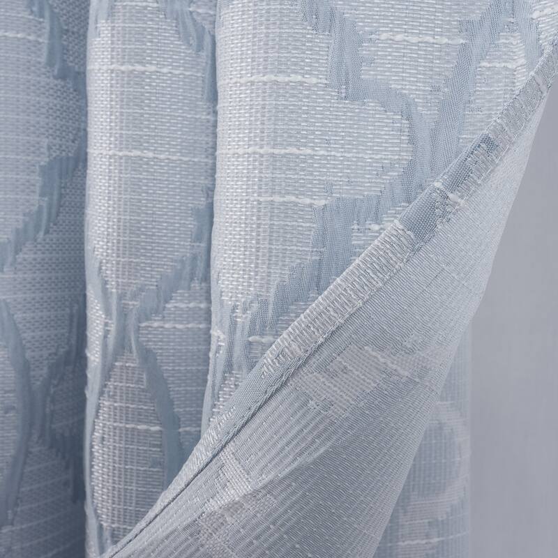 Bridgeport Jacquard Window Curtain Panel 90" - Machine Wash