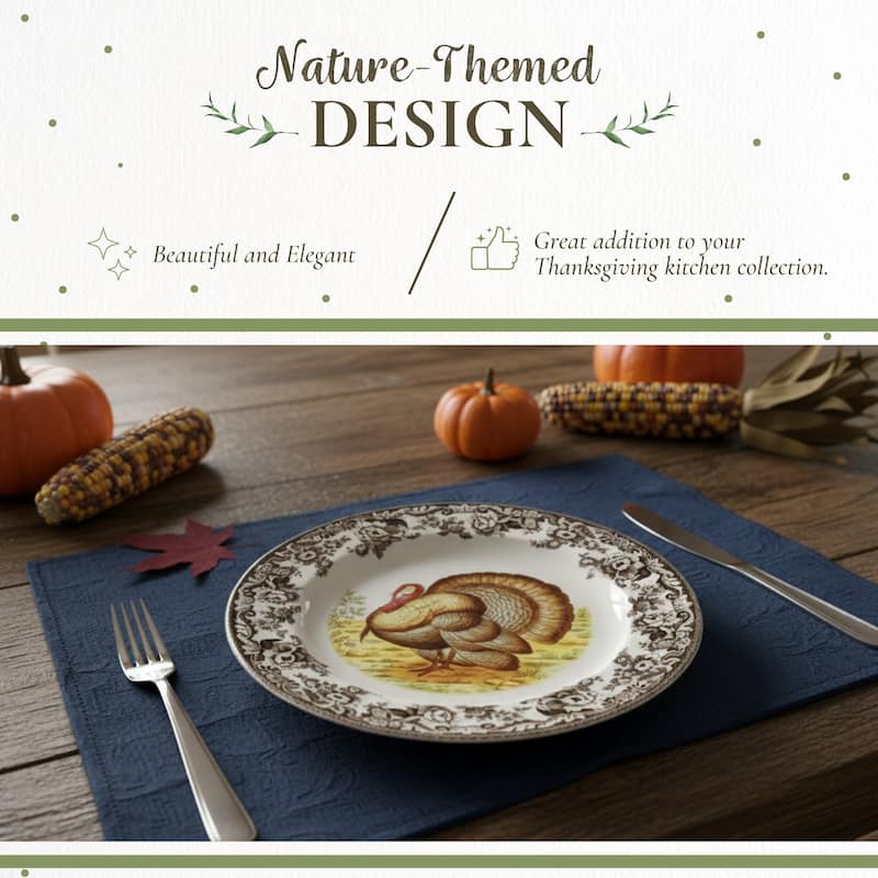 Spode Set of 4 Woodland Dinner Plates - 10.5 Inch