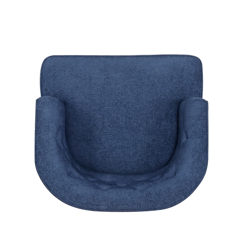 Clough Fabric or Faux Leather Tufted Accent Chair by Christopher Knight Home