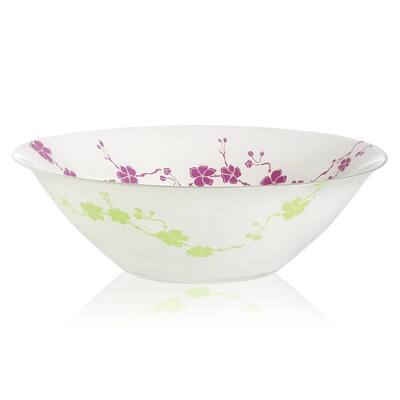 Luminarc Kashima Green 10" Glass Serving Salad Bowl
