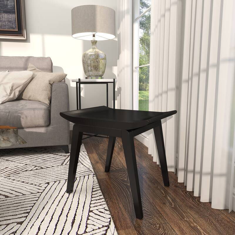 Wood Traditional Stool 17 x 19 x 15 - 19 x 15 x 17