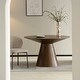 preview thumbnail 5 of 24, Fynix Modern 47" Solid Ash Wood Veneer Round Top Dining Table for Dining area, Kitchen, or Office Spaces