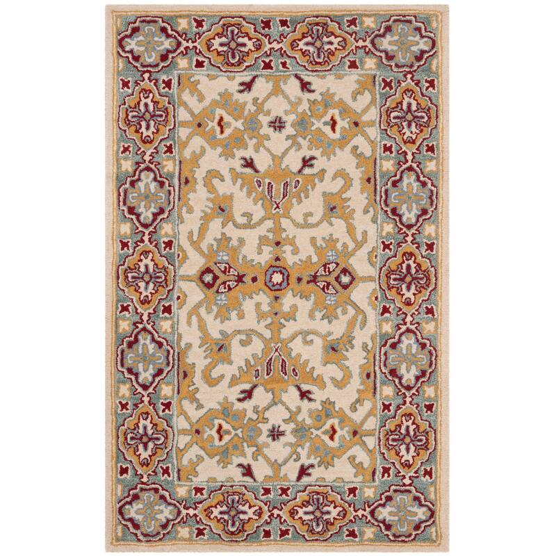 SAFAVIEH Handmade Heritage Wildfire Traditional Oriental Wool Rug