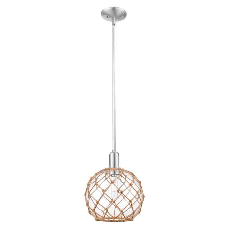 Innovations Lighting Endless Possibilities Arcadia - Farmhouse Rope - 1 Light 10" Stem Hung Mini Pendant
